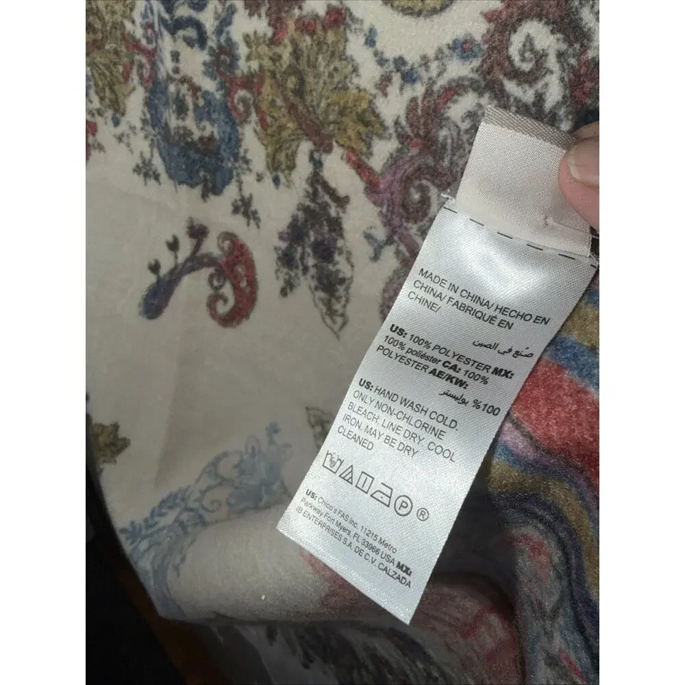 NWT Chico's Convertible Oblong Scarf 70